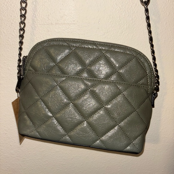 Quilted Green Steve Madden Crossbody Bag - Picture 2 of 6